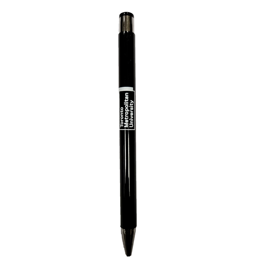 TMU Metal Pen with TMU Print - Black