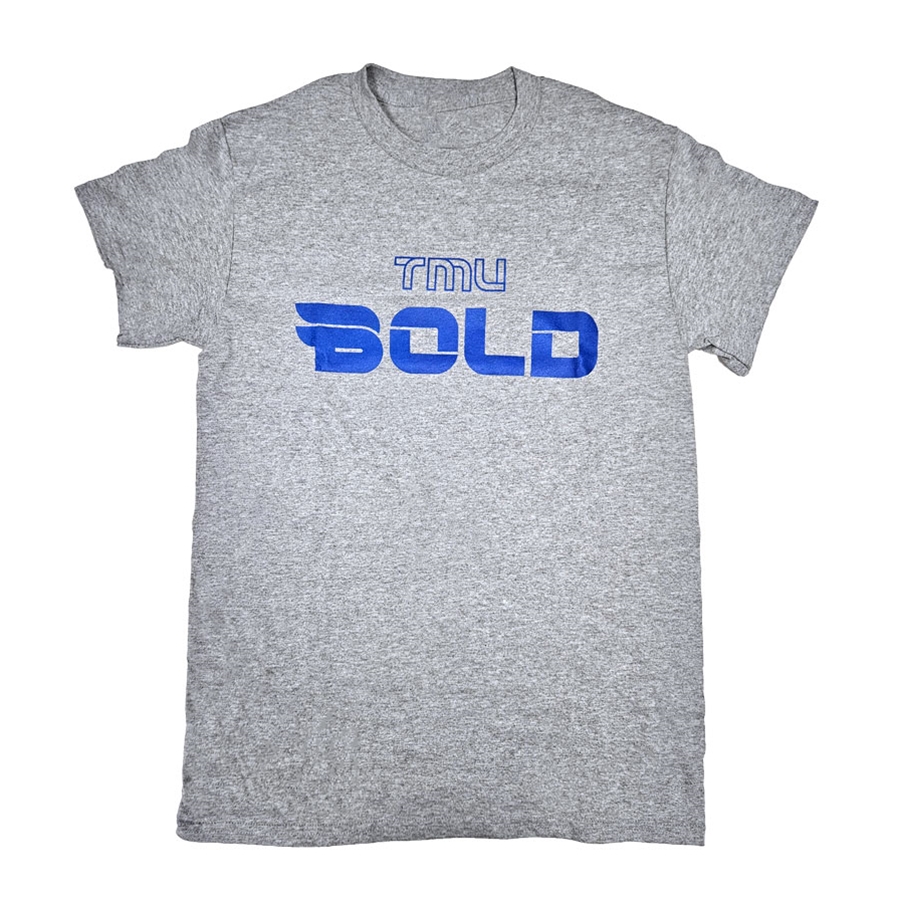 TMU Bold T-Shirt - Grey/Blue