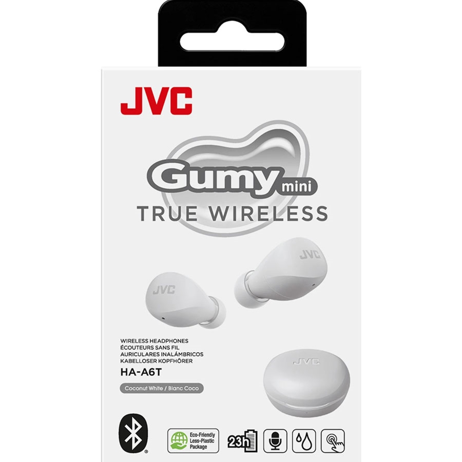 JVC Gumy True Wireless Earbuds - White