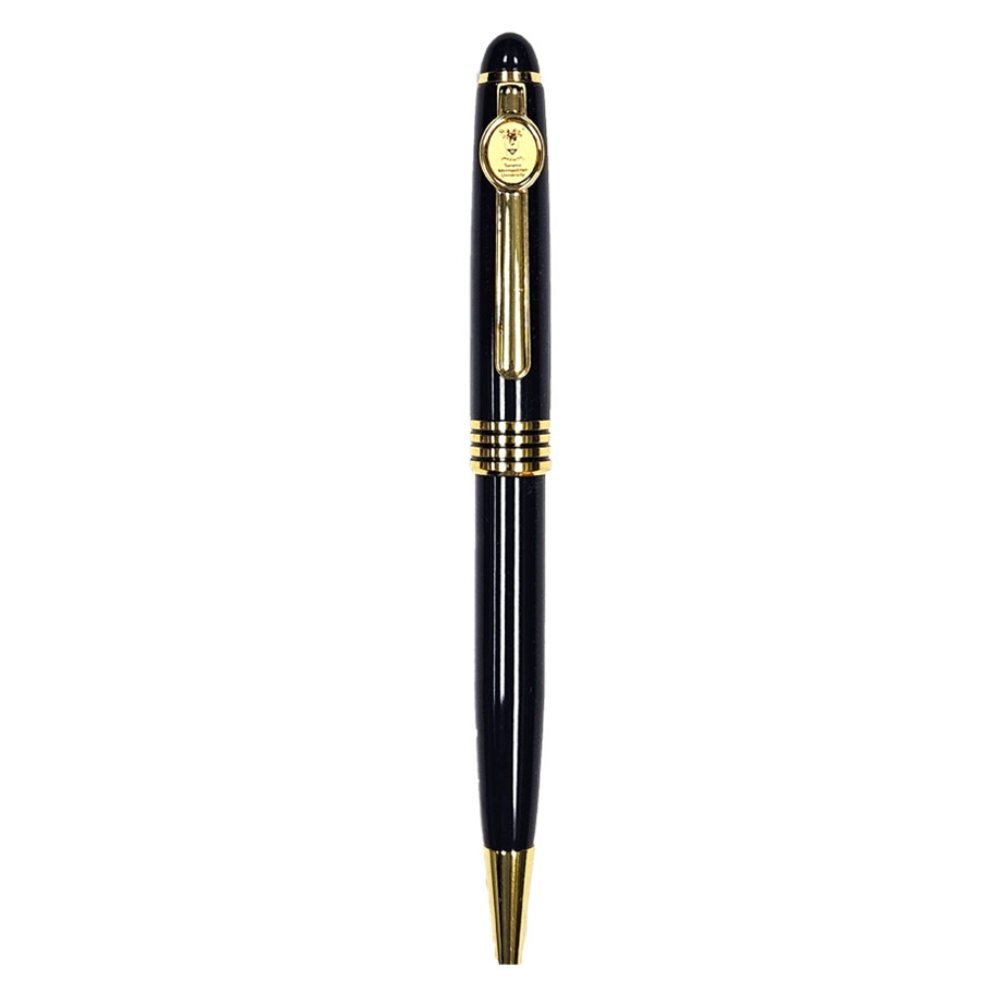 TMU Pen w/ Gold Medallion Logo - Black