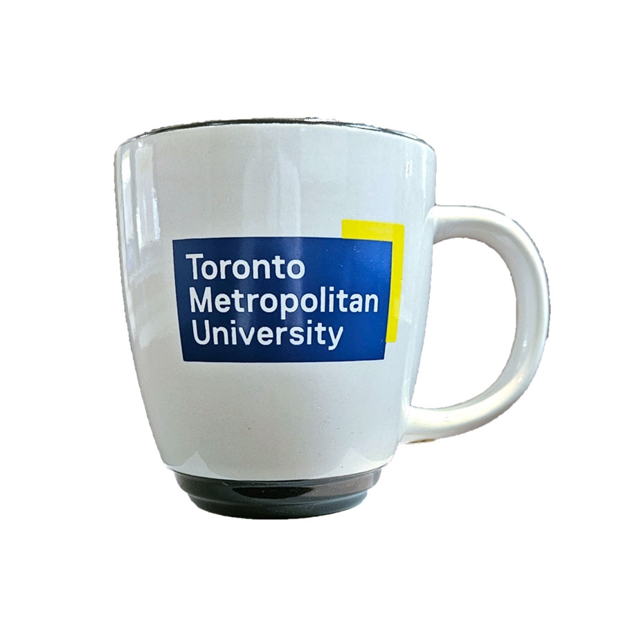 TMU Mug White with Black Rim