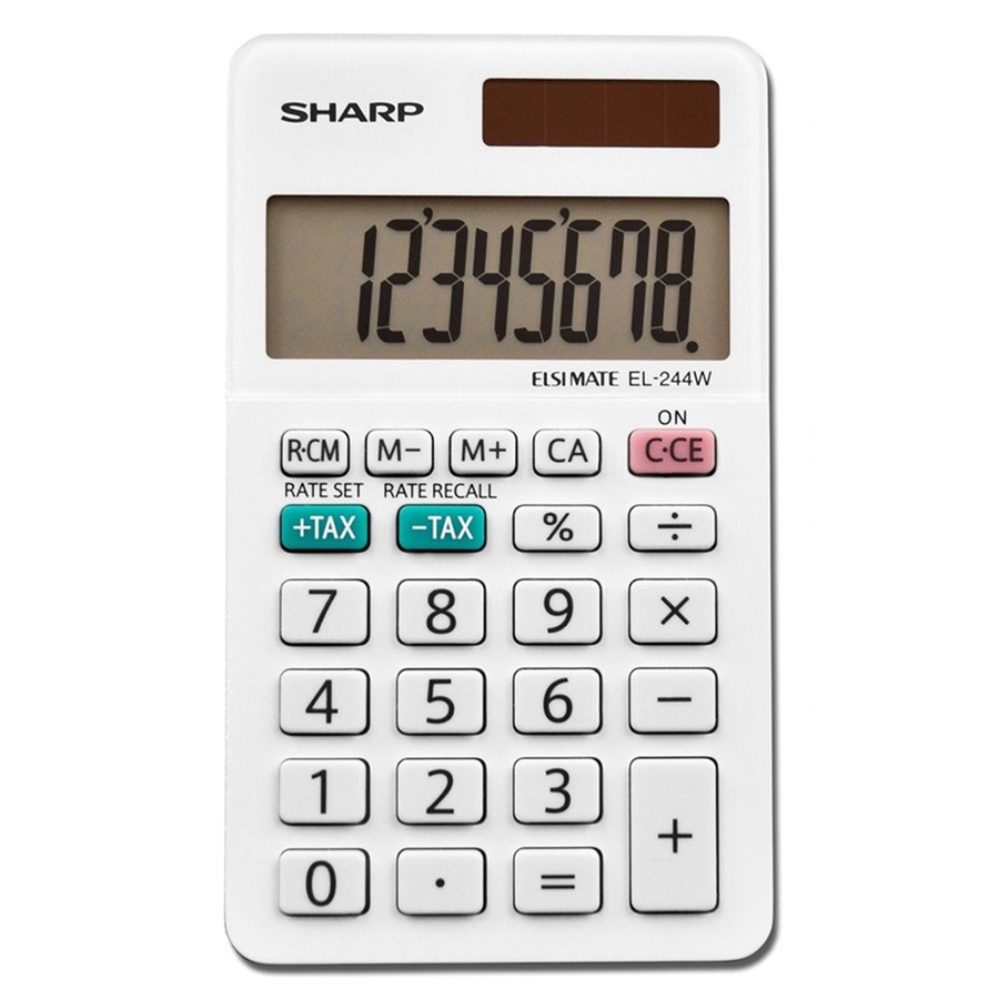 Sharp EL-244WB 8-Digit Pocket Size Calculator