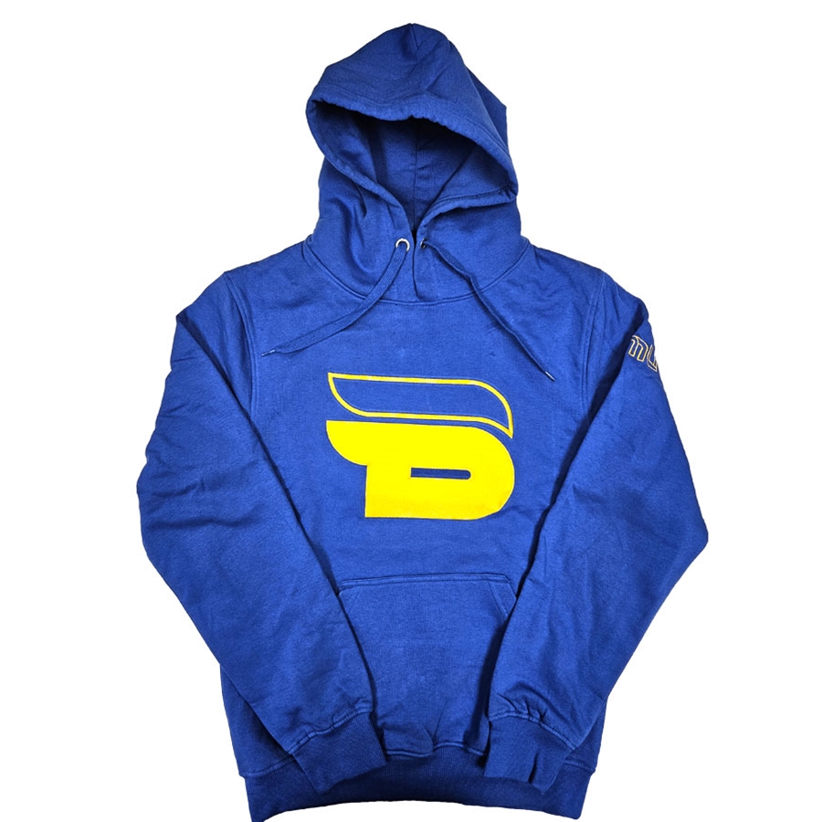 TMU Bold Hoodie w/ Gold Bold Crest - Royal Blue