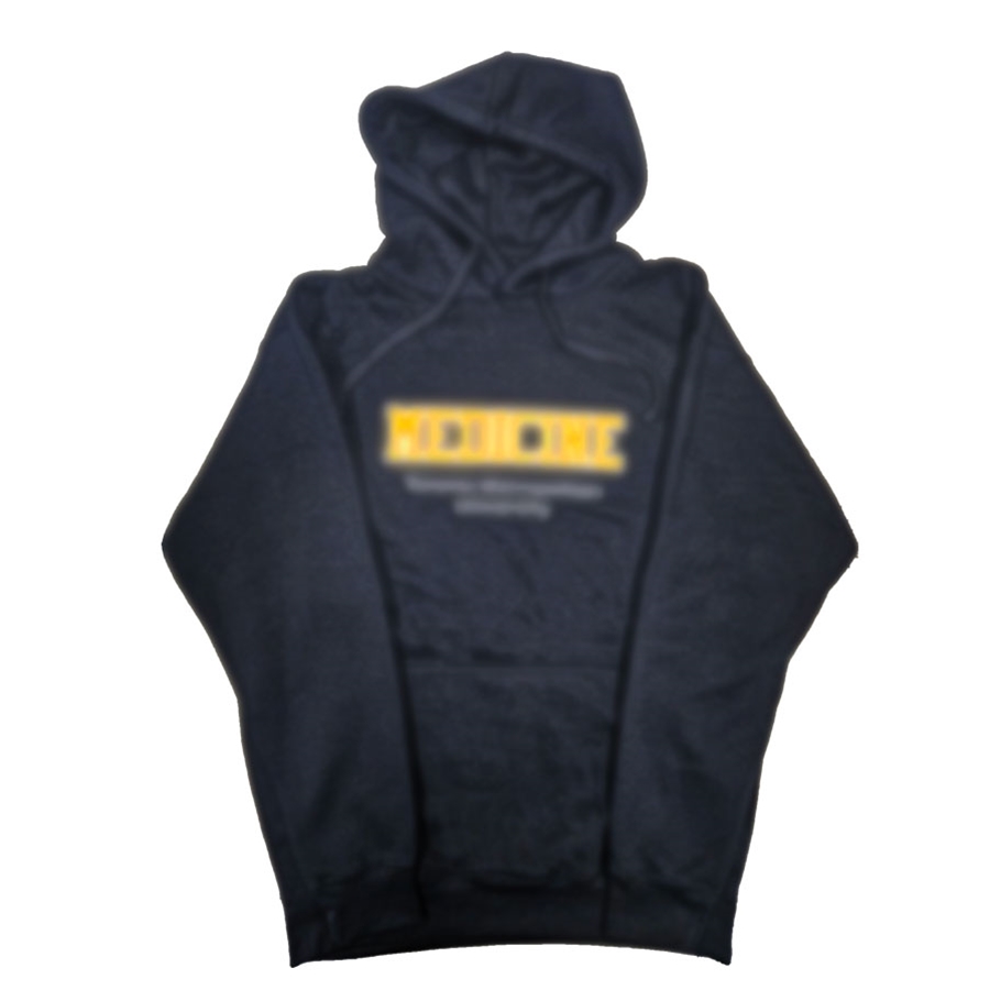 Navy Hoodie with Medicine Logo