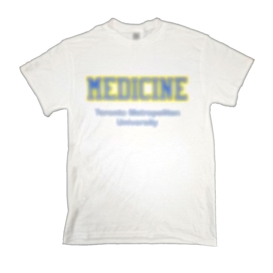 White T-Shirt with Medicine Logo
