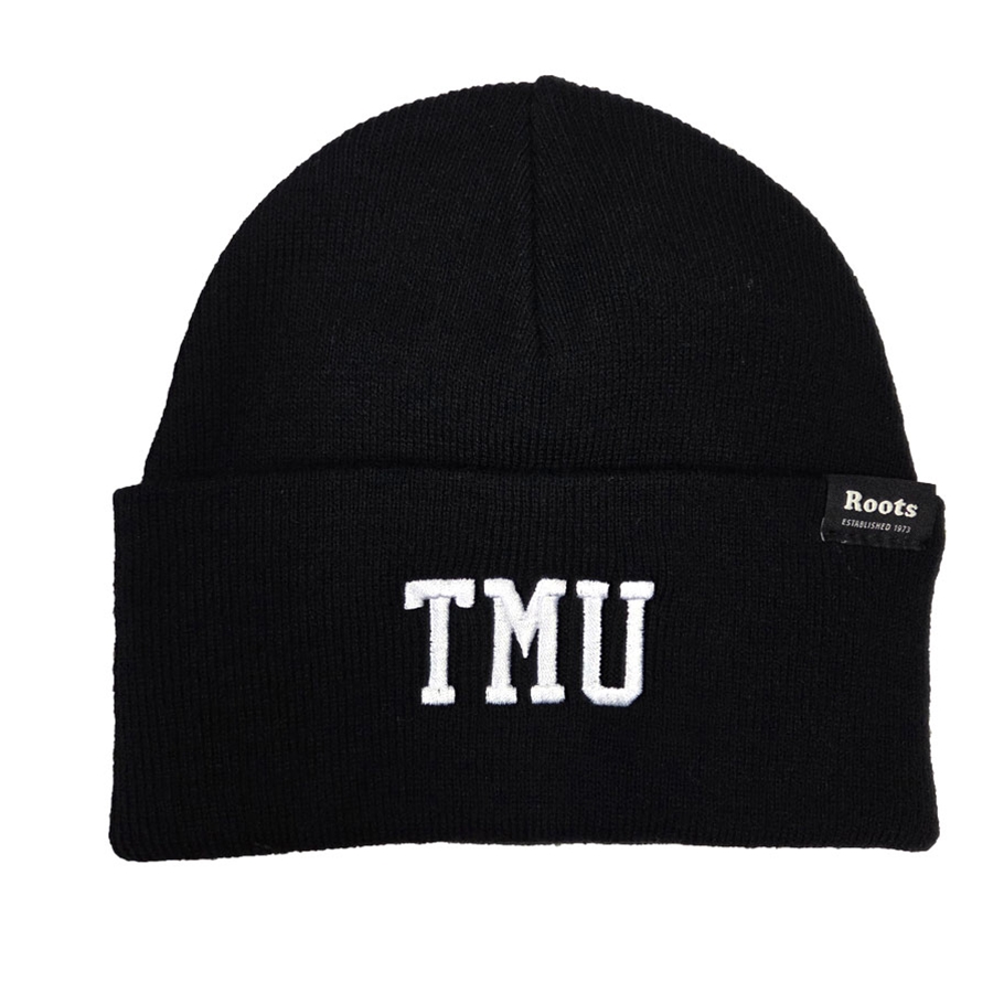 TMU Roots Toque with TMU Logo - Black