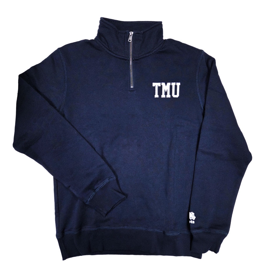 TMU Roots 1/4 Zip with TMU Logo - Navy