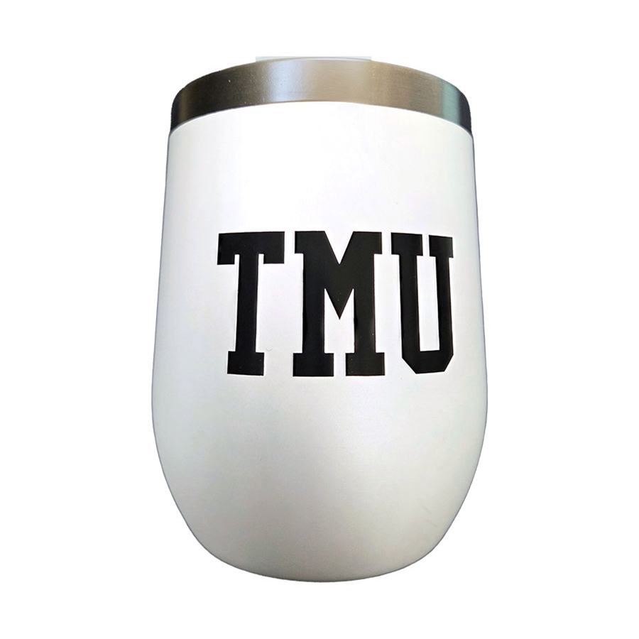 TMU Cup 12 Oz. with TMU Logo - White