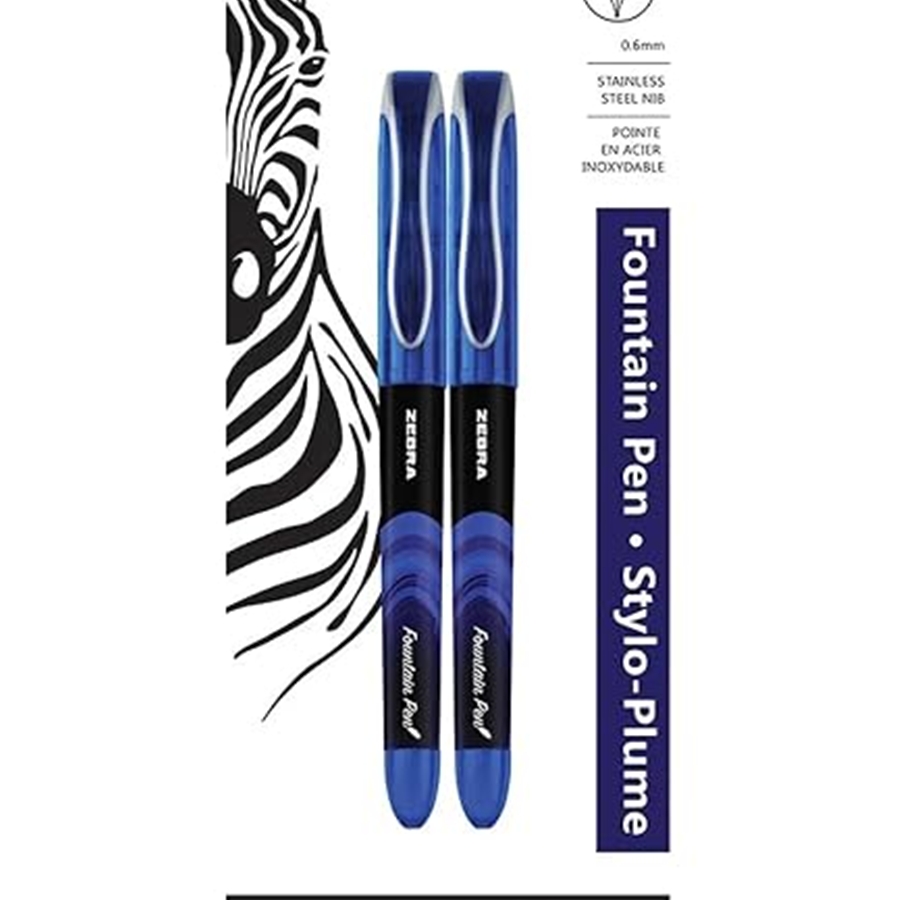 Zebra Fountain Pen - Blue Ink