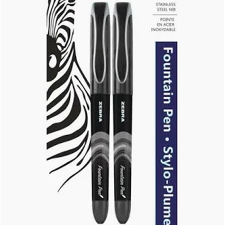 Zebra Fountain Pen - Black Ink