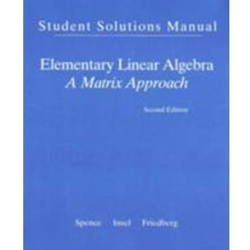 ELEMENTARY LINEAR ALGEBRA STUDENT SOLUTIONS MANUAL