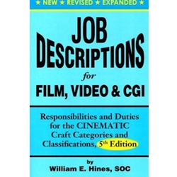 JOB DESCRIPTIONS FOR FILM VIDEO & CGI